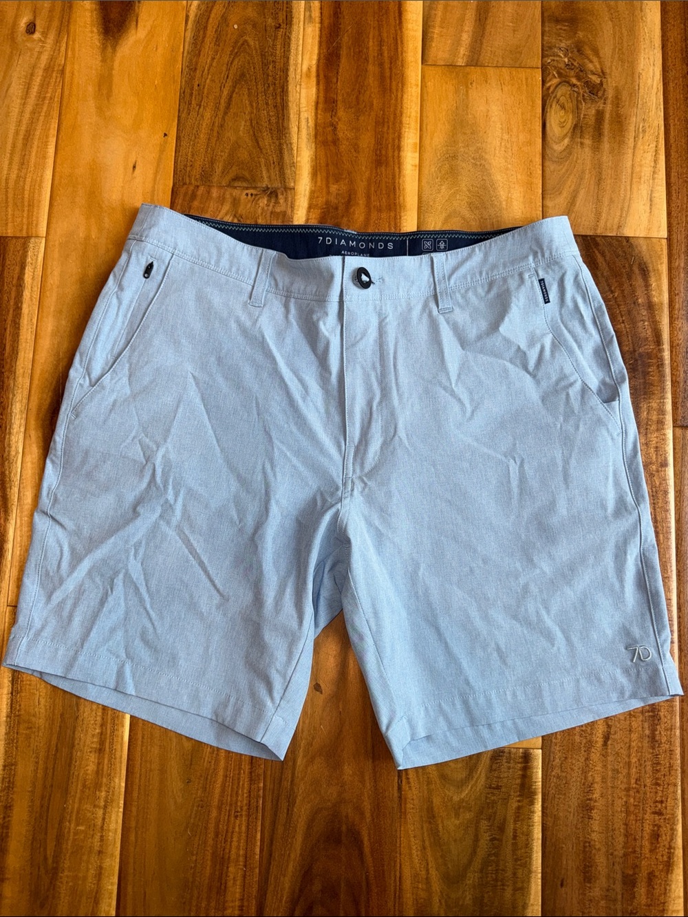 7 Diamonds Pale Blue Men’s Hybrid Shorts